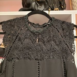 Black lace mini dress sz M
